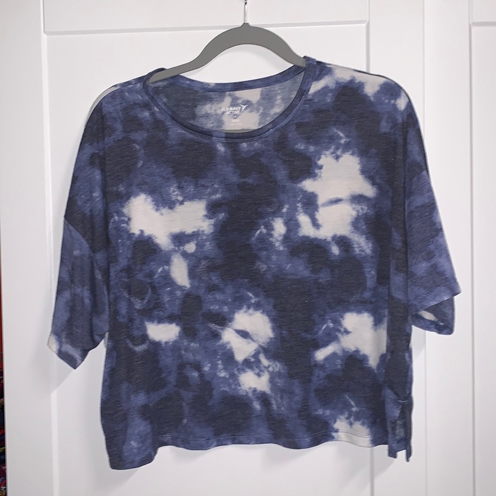 Tie-Die Active Crop Top